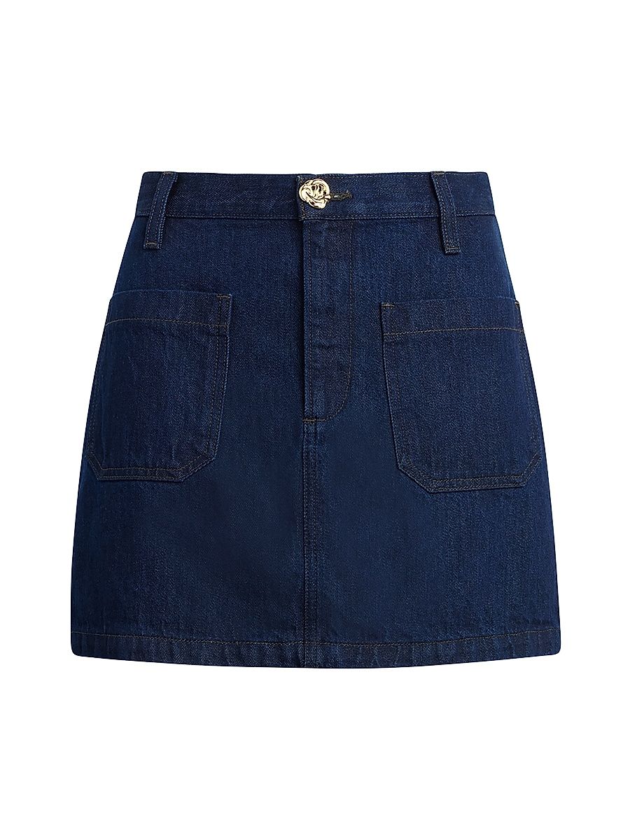 Women's Mimi Stretch-Denim Miniskirt - Stout - Size 28