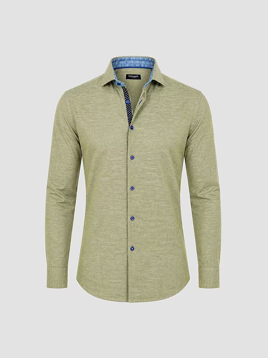 Men's Fibonacci Woven Shirt - Green - Size XL