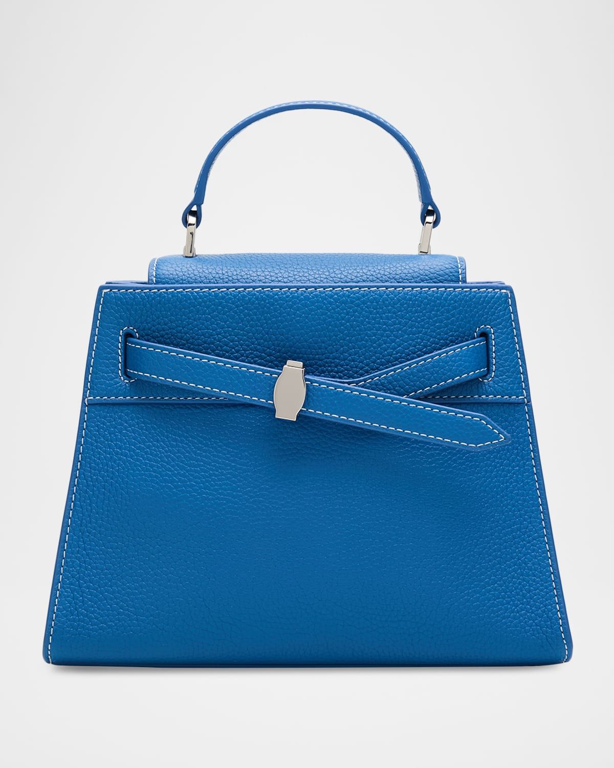 Dash Belted Leather Top-Handle Bag