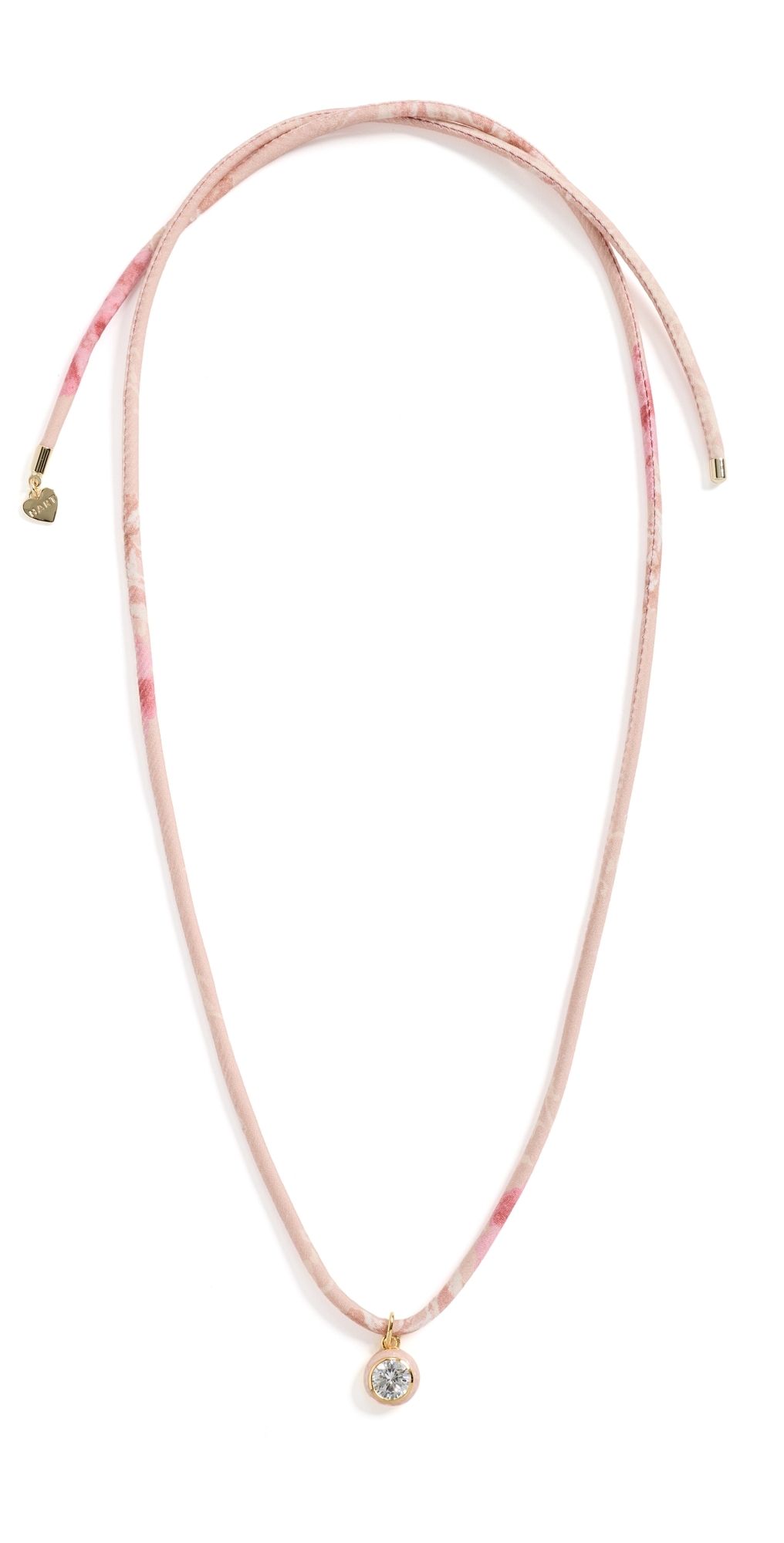 HART HART x Hill House Enamel Bezel Cord Necklace Pressed Flowers Fabric One Size