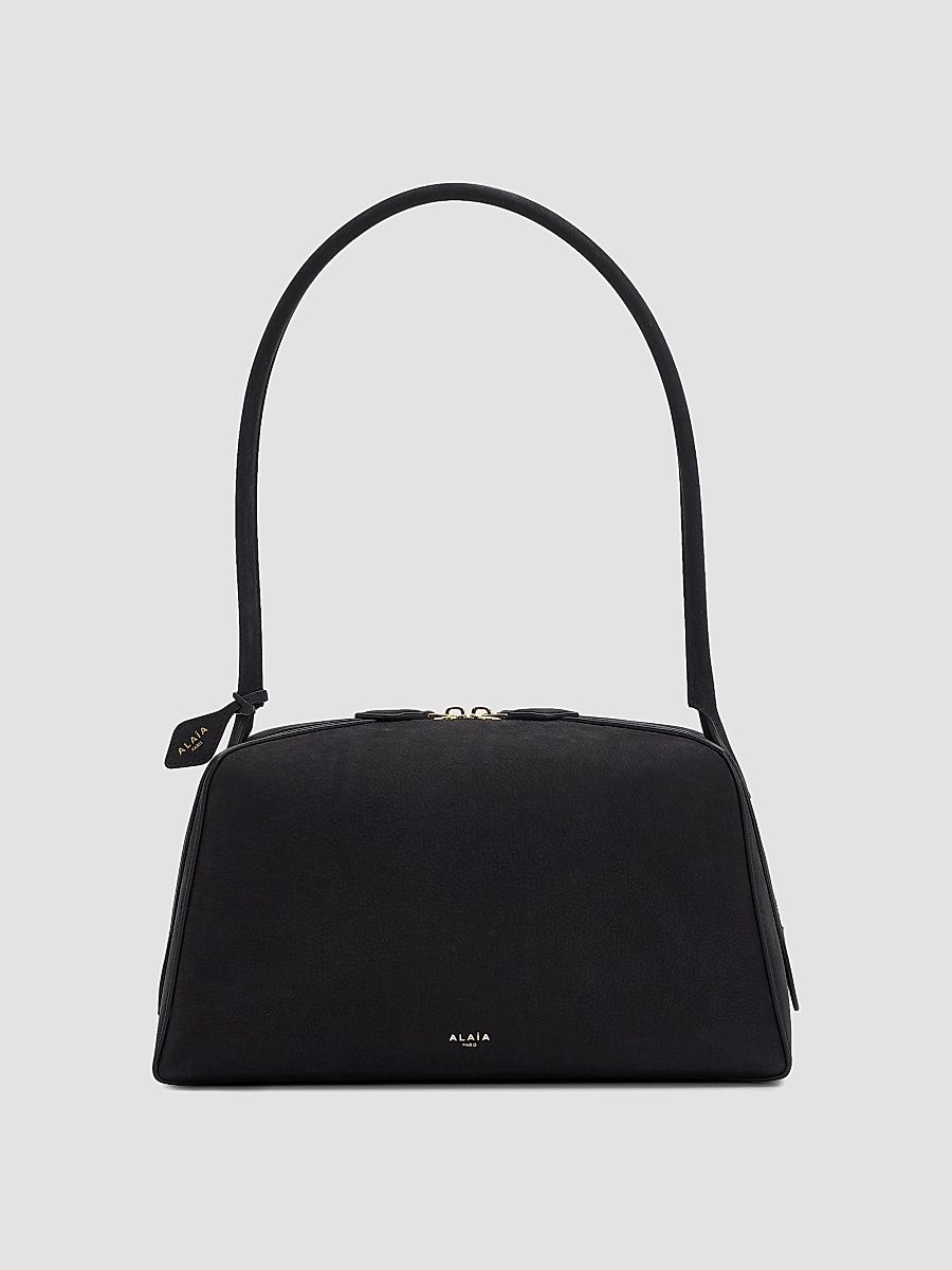 ALAÏA Women's Le Bouledogue Nubuck Shoulder Bag - Noir