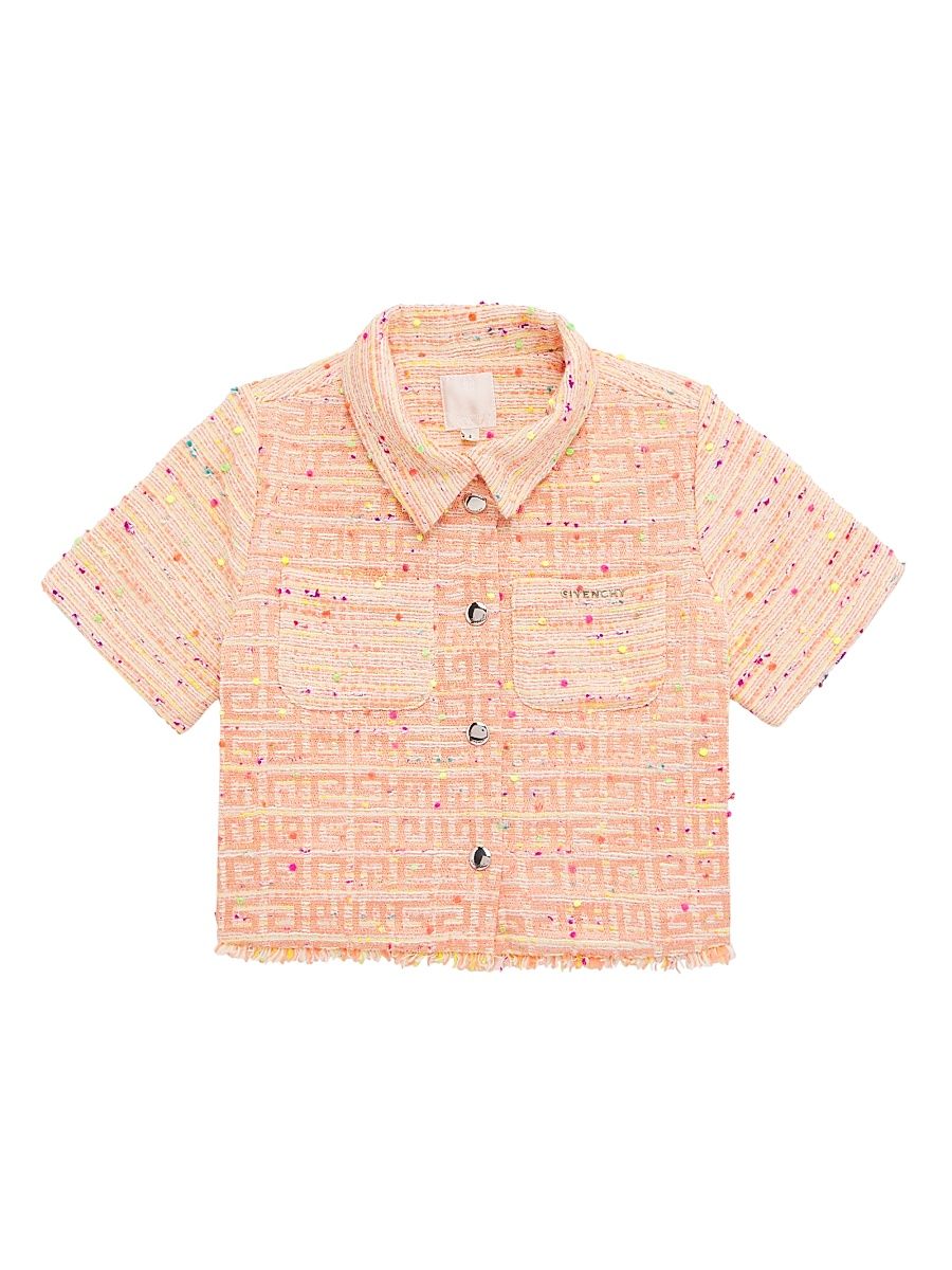 Little Girl's & Girl's 4G Jacquard Cotton-Blend Shirt - Unique - Size 10