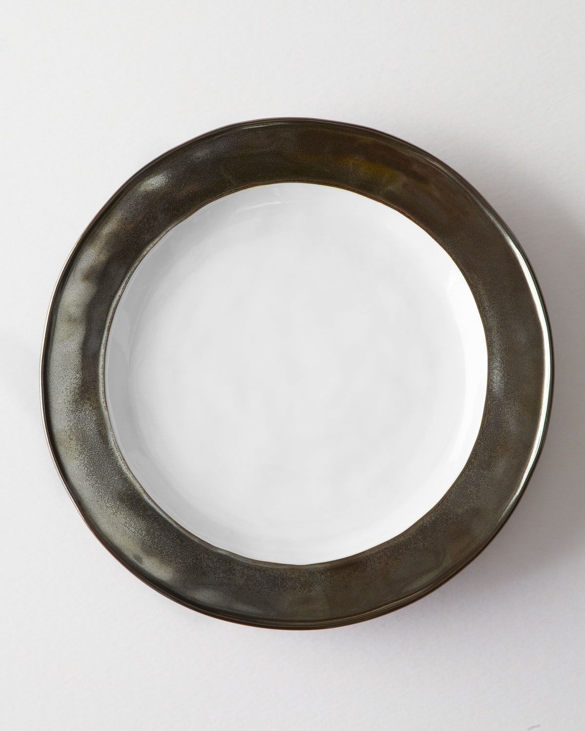 Emerson Dessert/Salad Plate - White/Pewter