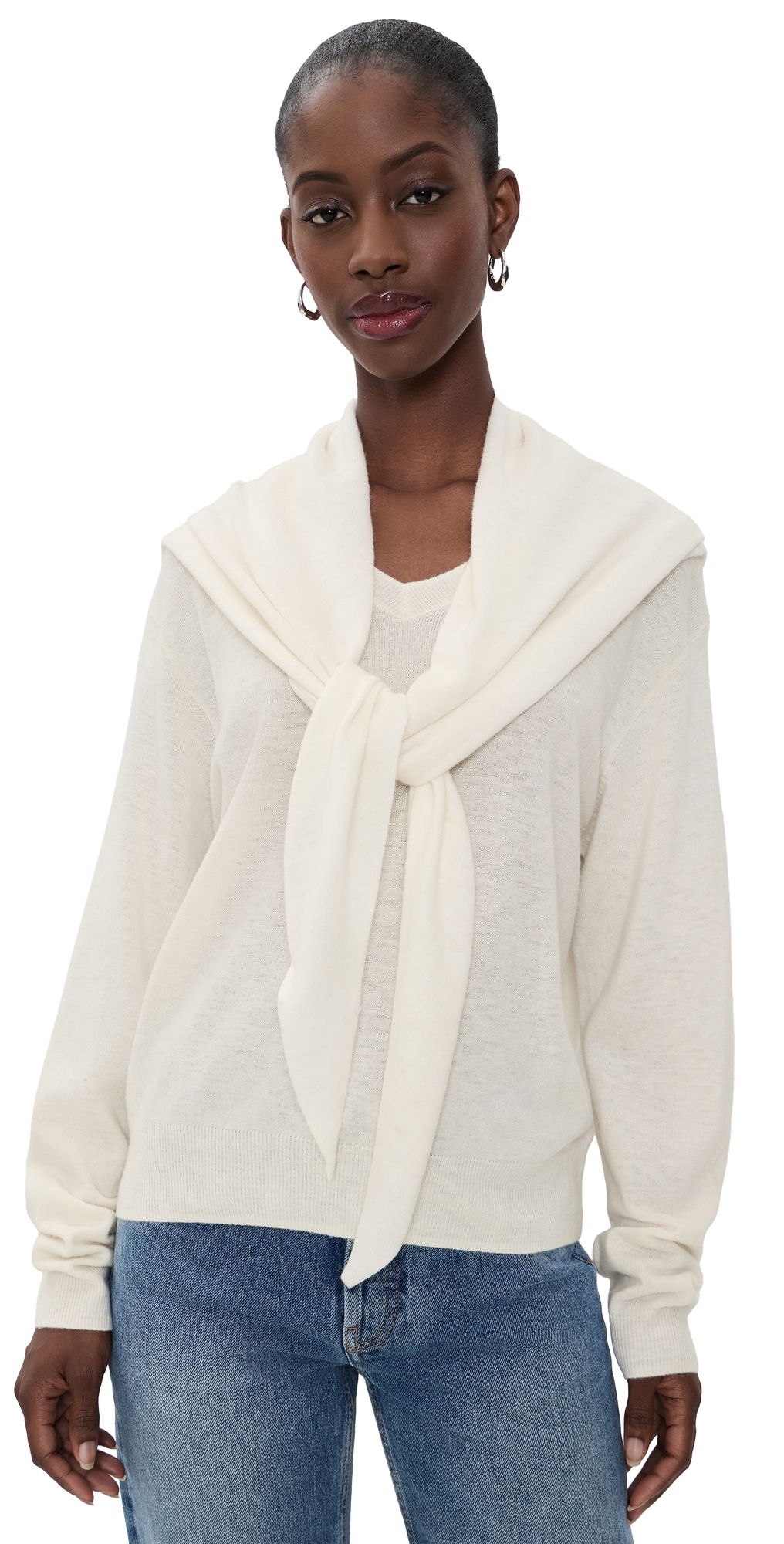 Lioness Olsen Scarf Pullover Porcelain XXS