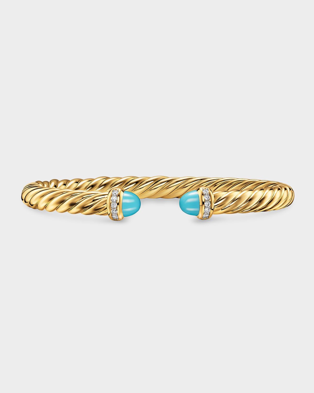 Cablespira Flex Bracelet with Gemstones and Diamonds in 18K Gold