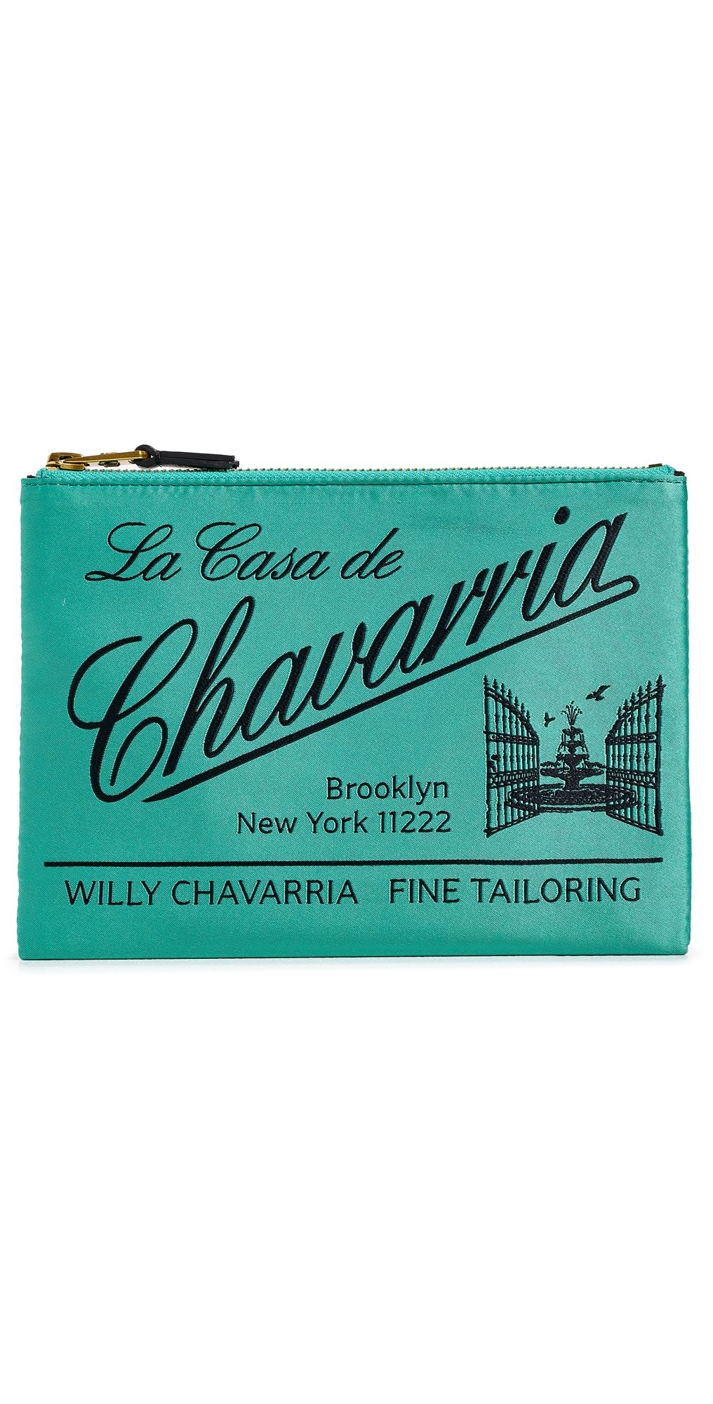 Willy Chavarria Label Pouch Uniform Green One Size