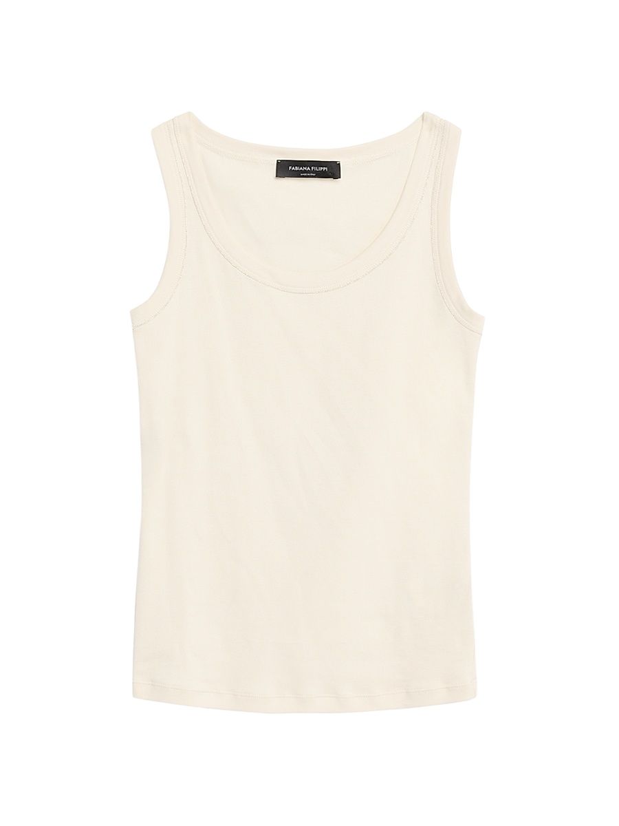 Women's Jersey Cotton Tank - Burro - Size 10