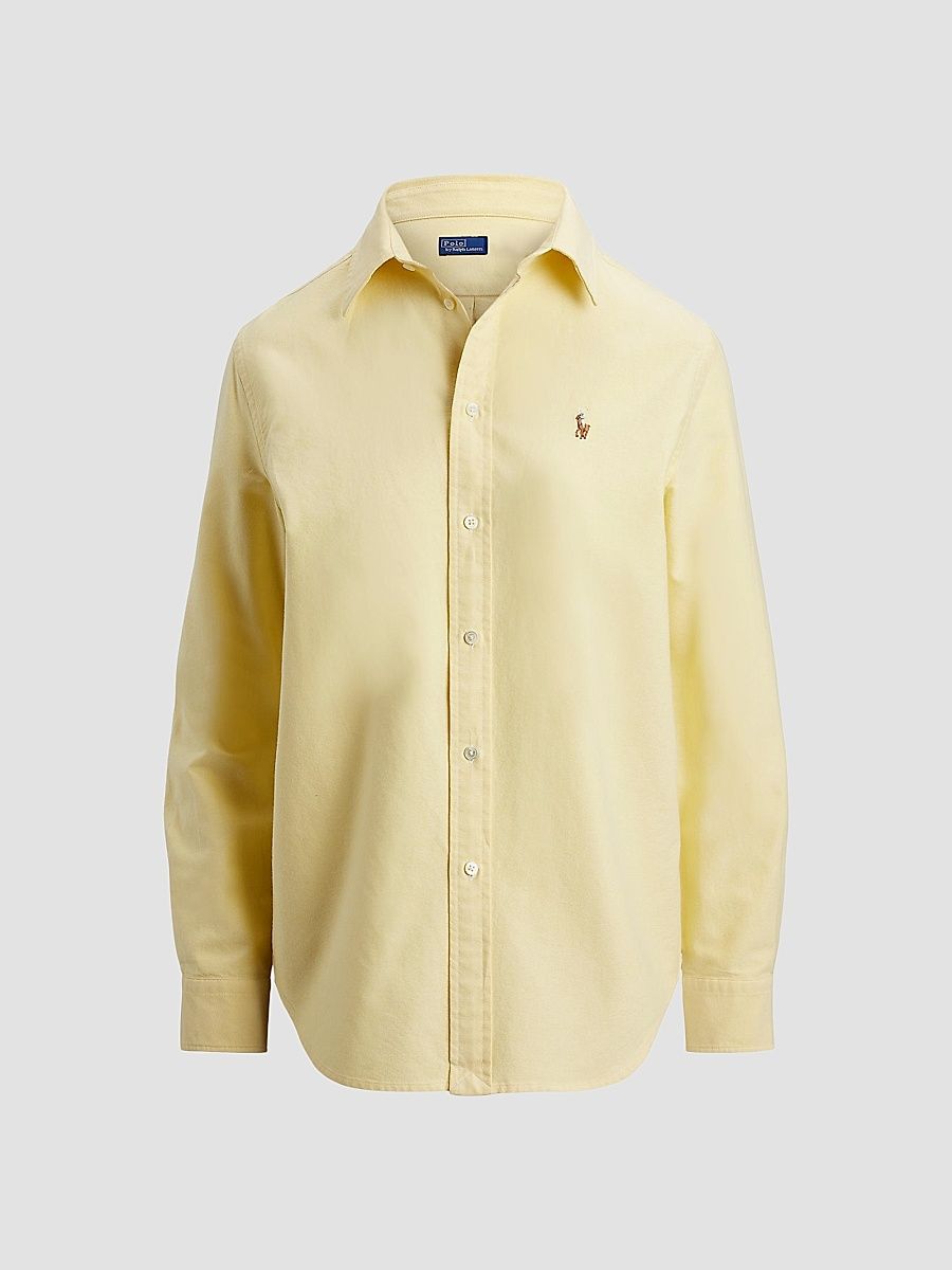 Women's The Iconic Classic-Fit Oxford Shirt - Wicket Yellow - Size Large
