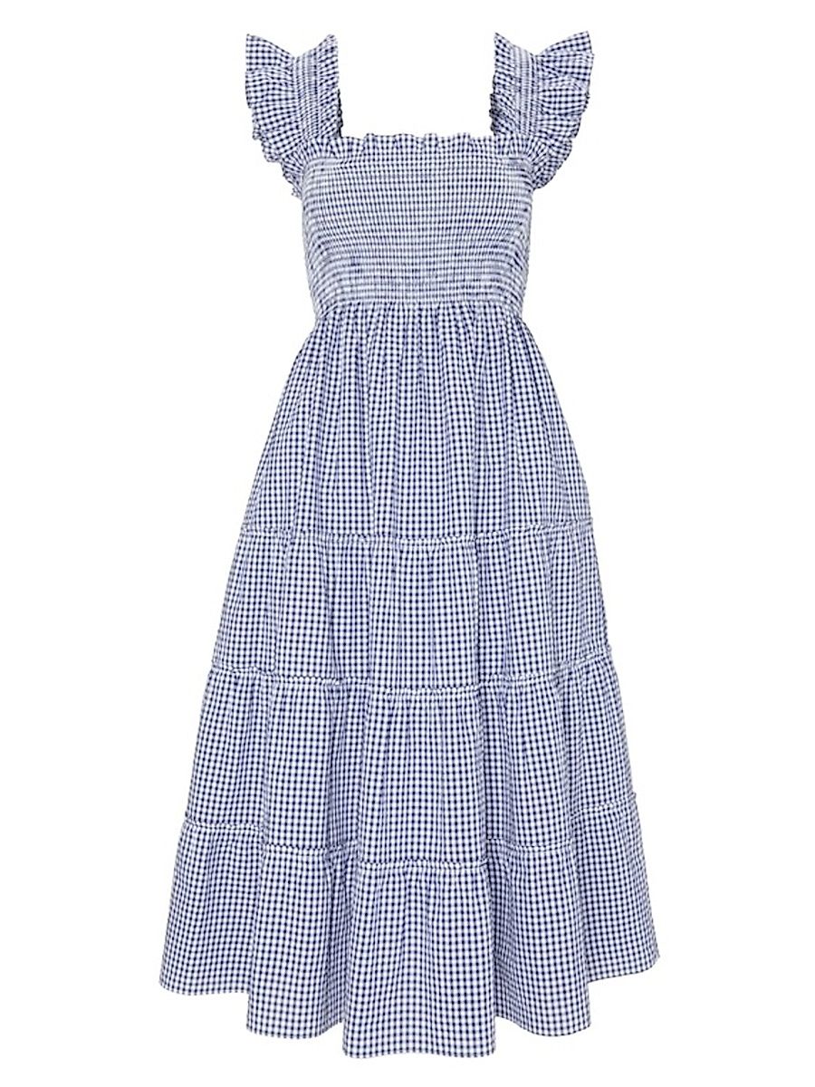 Women's The Ellie Nap Dress - Navy Gingham - Size XXXL