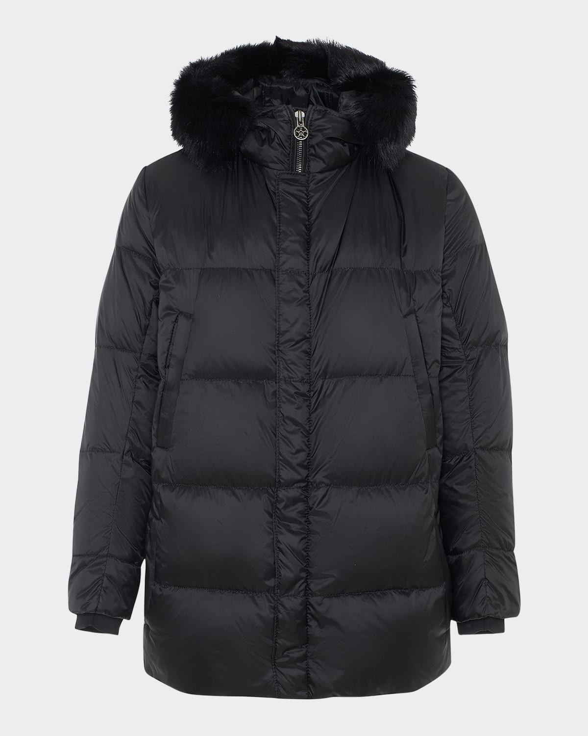 Men & apos;s Apres-Ski Jacket With Detachable Toscana Lamb Shearling Hood Trim