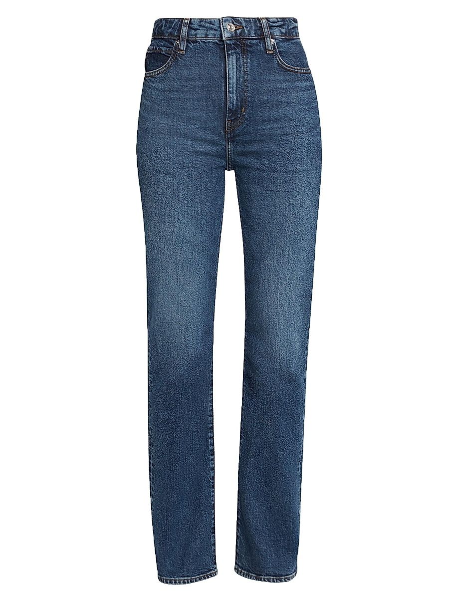 Women's The Arrow Straight Jeans - Dark Blue - Size 28