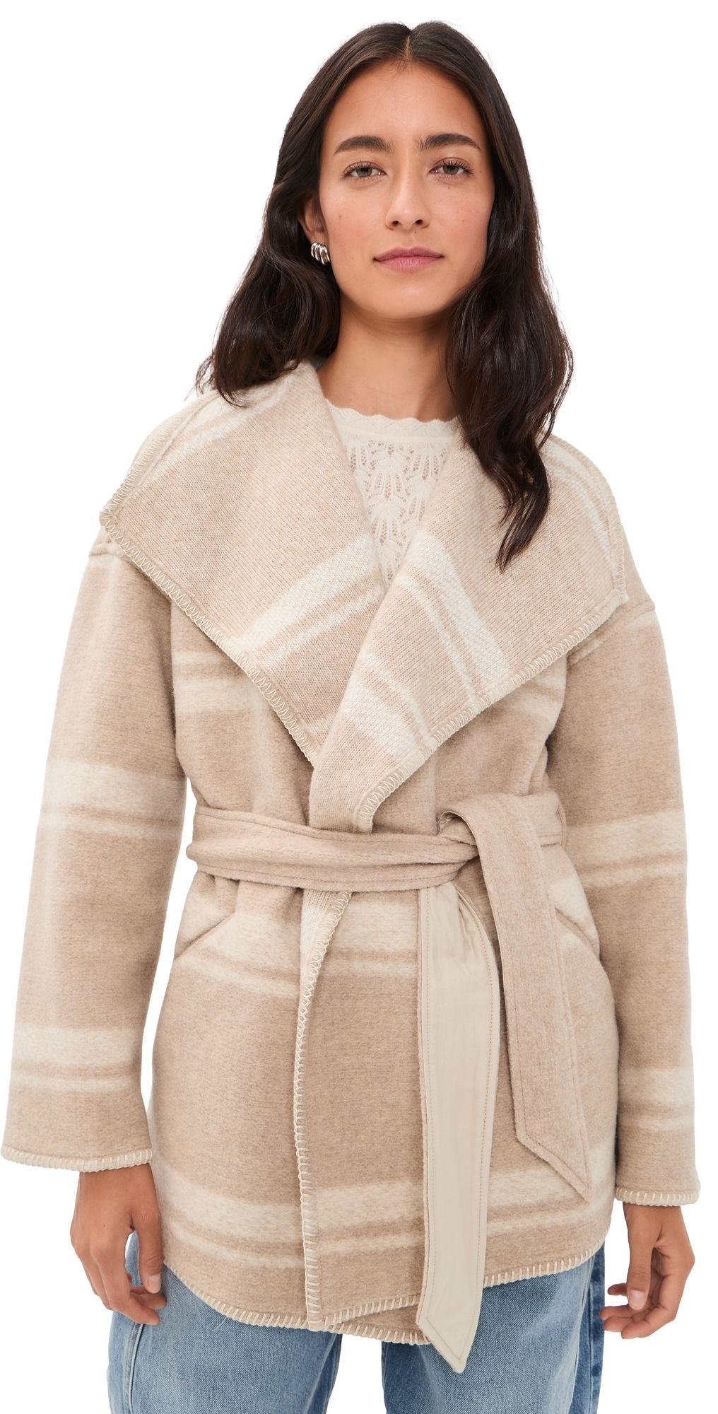 Isabel Marant Étoile Brea Coat Sand 42