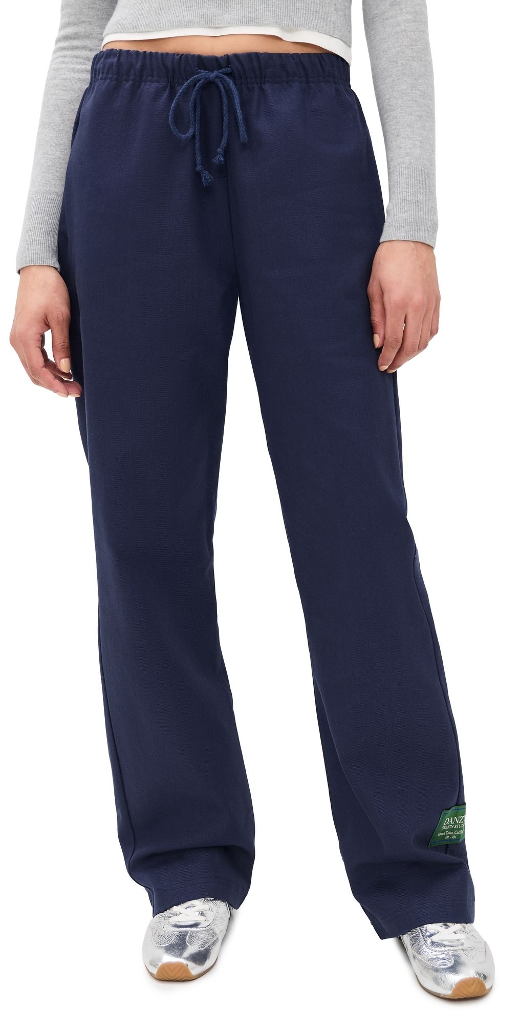 DANZY Danzy Denim Drawstring Pants Navy XS