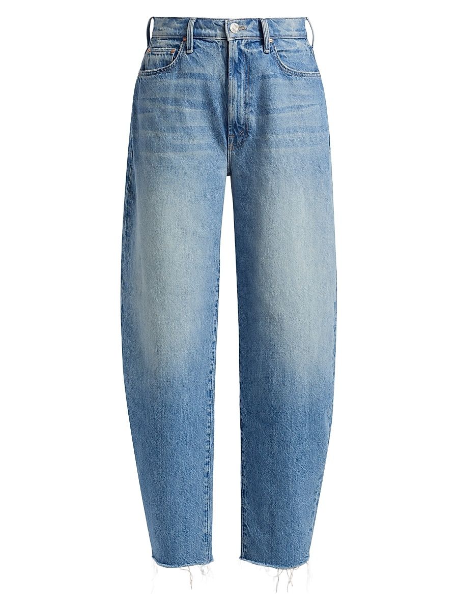 Women's Fangirl Hover Fray Barrel-Leg Jeans - Floral Fury - Size 31