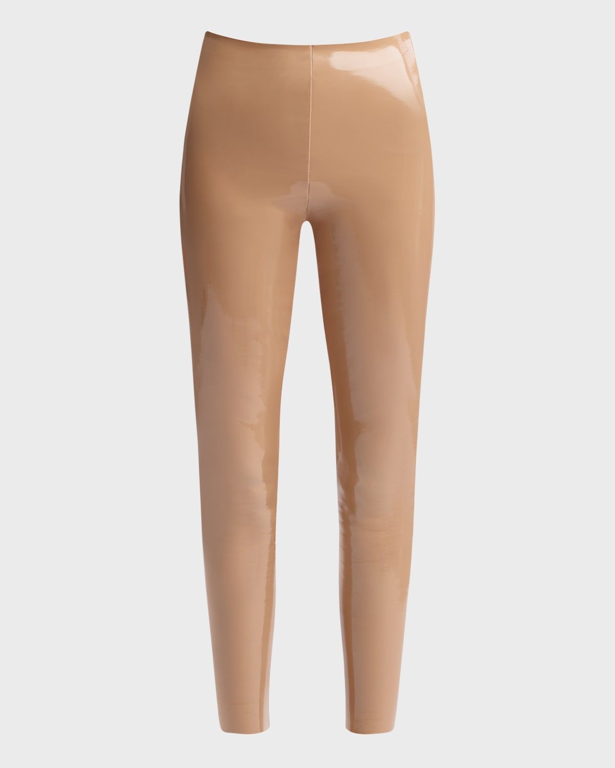 Classic Patent Faux-Leather Firming Leggings