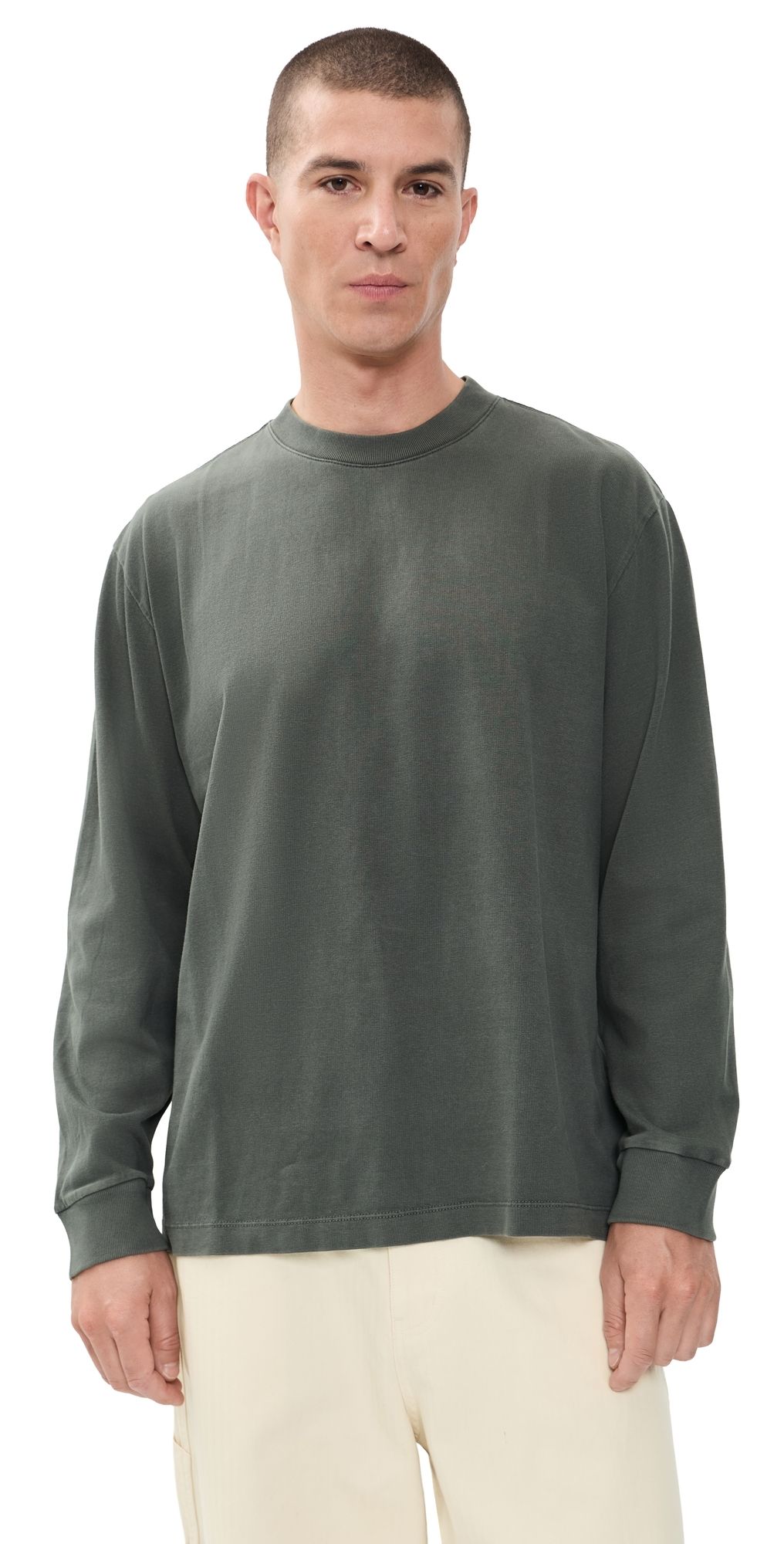 Katin Box Fit Long Sleeve Tee Black Vintage Wash M