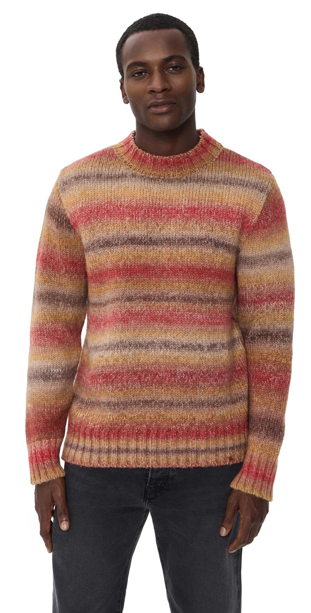 Far Afield Dieter Nepalese Sunset Sweater Red/Multi Melange XL