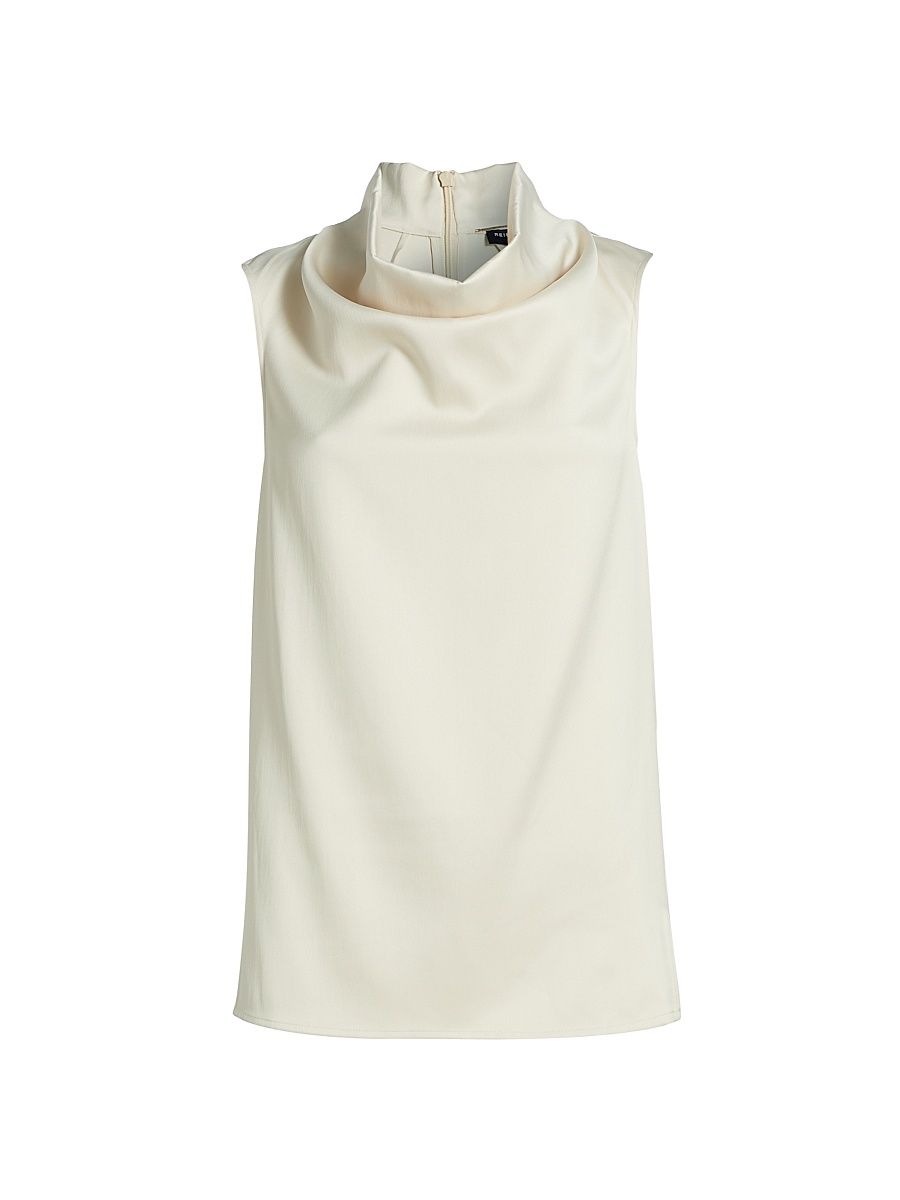 Women's Manon Cowl Neck Top - Ivory - Size 4
