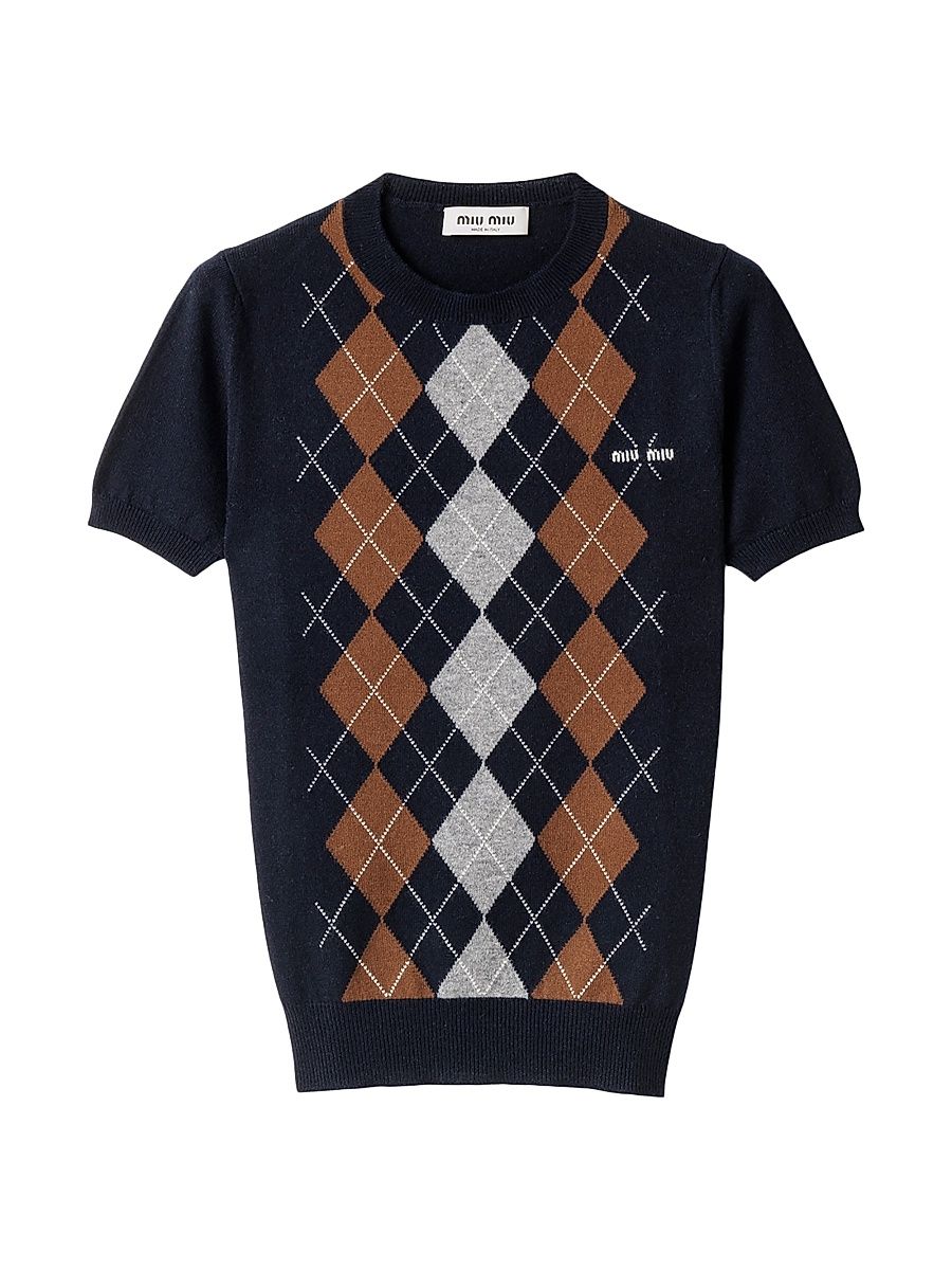 Women's Cashmere Crew Neck Sweater - Blue - Size 8