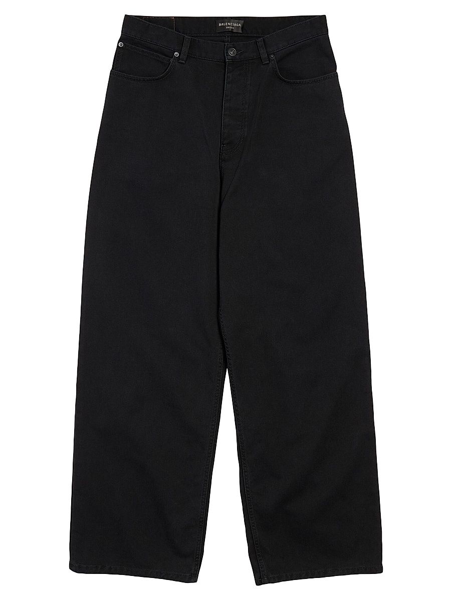 Women's Baggy Pants - Black - Size Medium