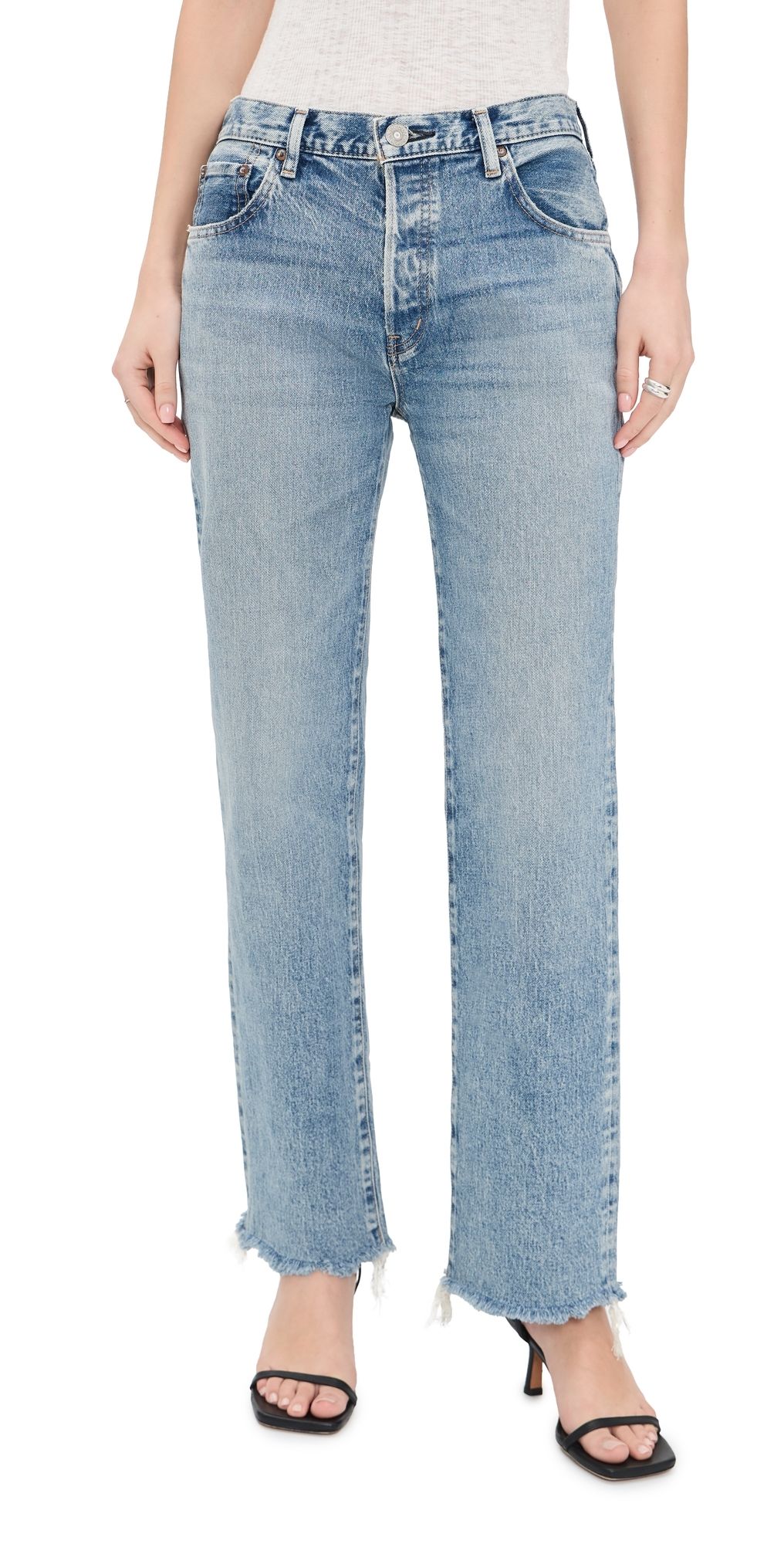 MOUSSY VINTAGE Sebring Straight Jeans Light Blue 27