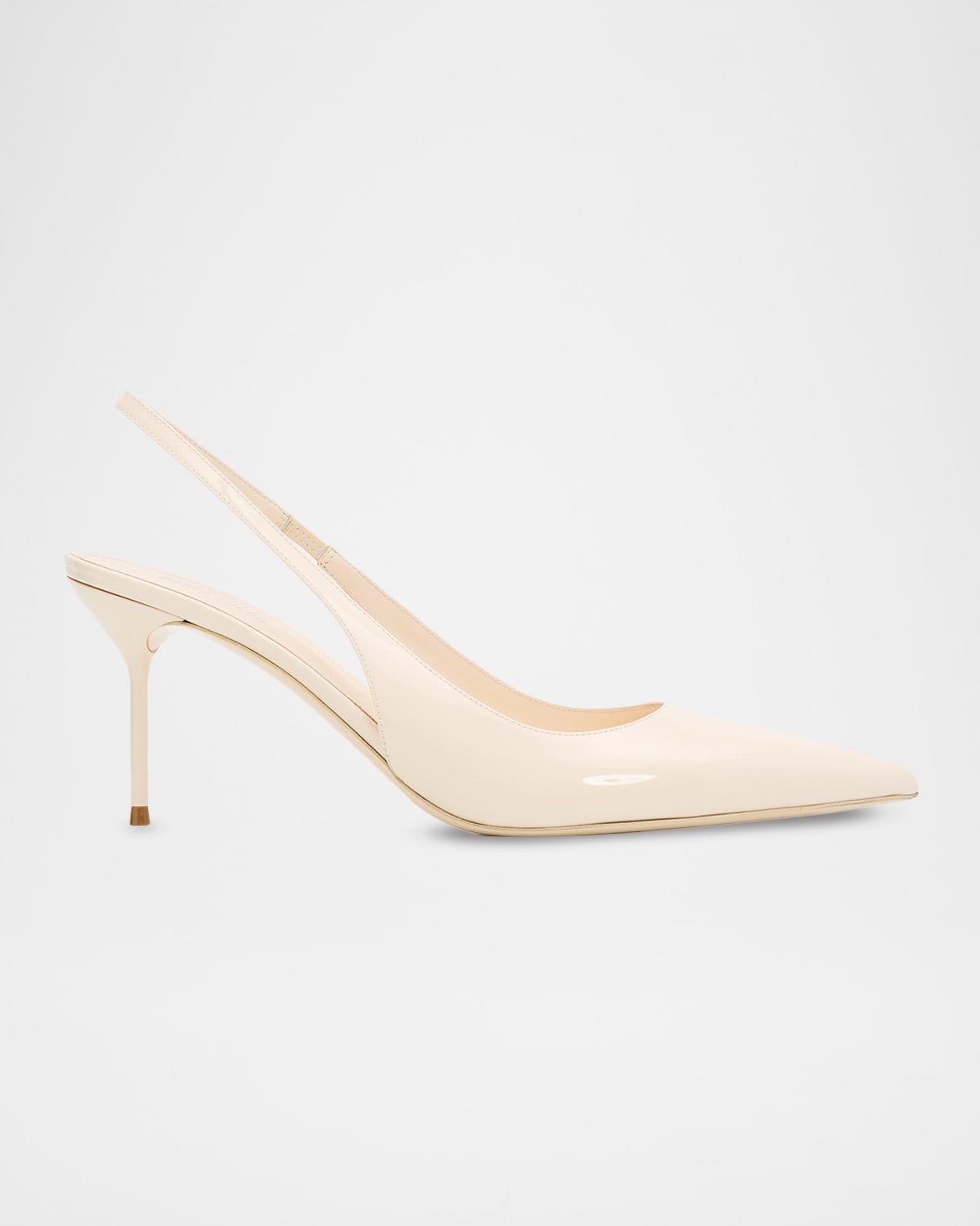 70mm Lidia Patent Leather Slingback Pumps