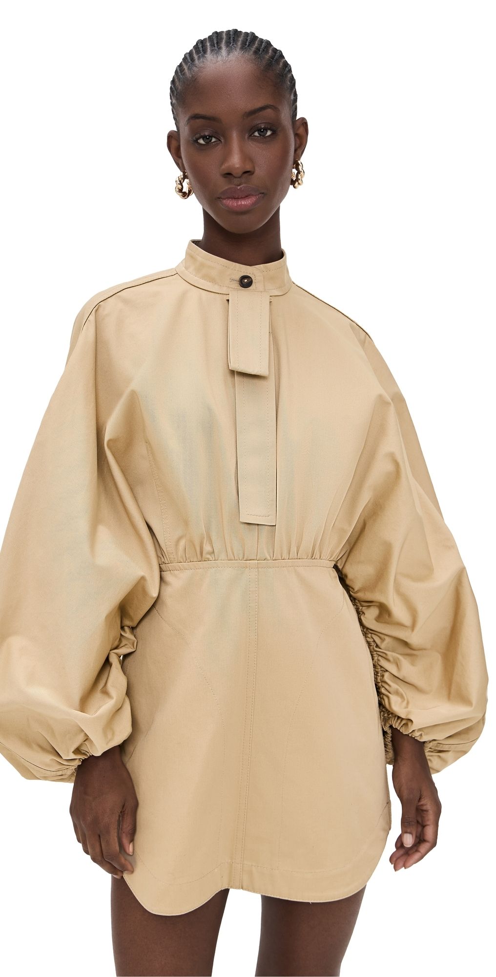 Zimmermann Rebellion Drawn Mini Dress Beige 1