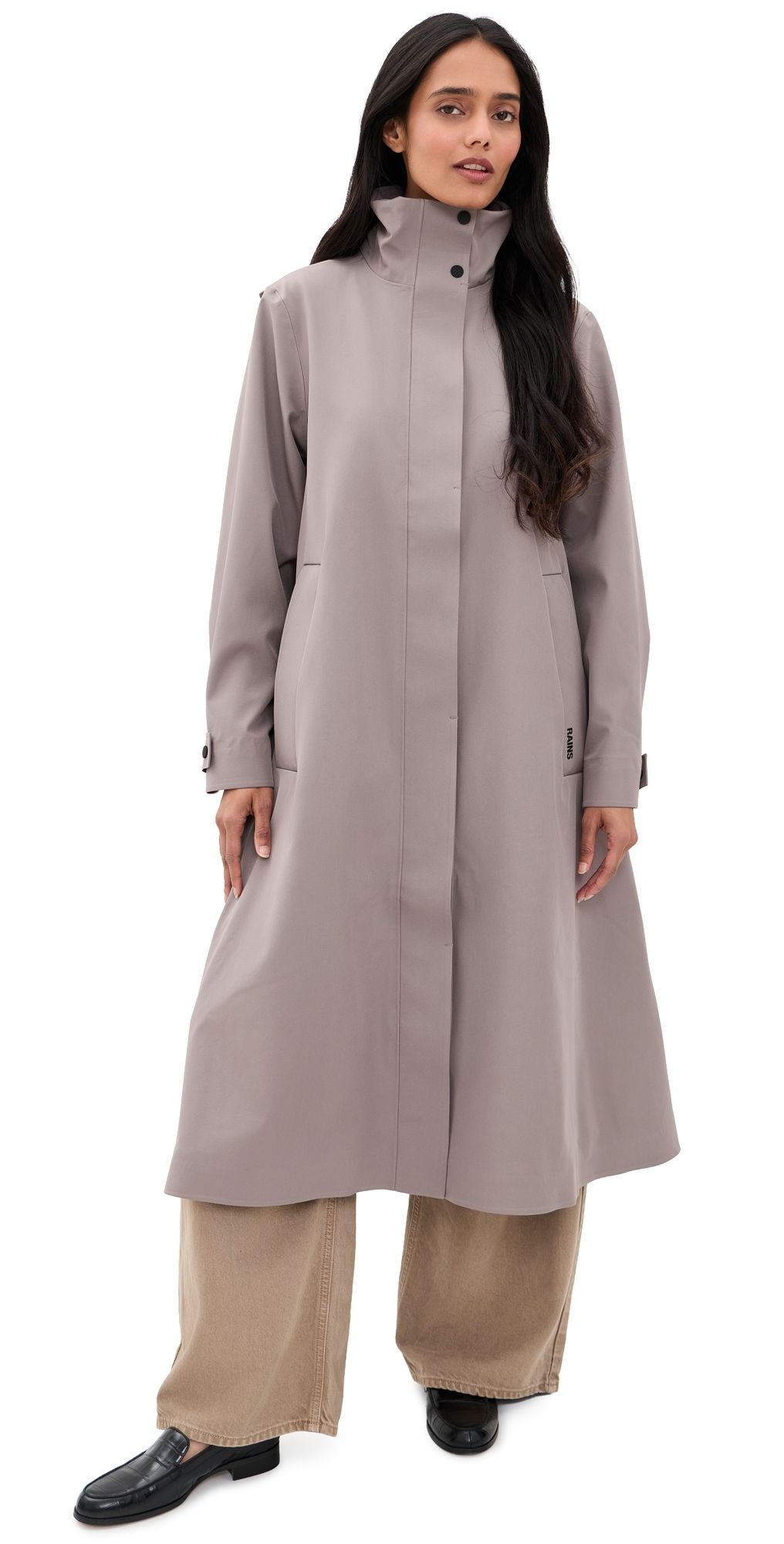 Rains Suva Softshell A-Line Jacket Cinder L