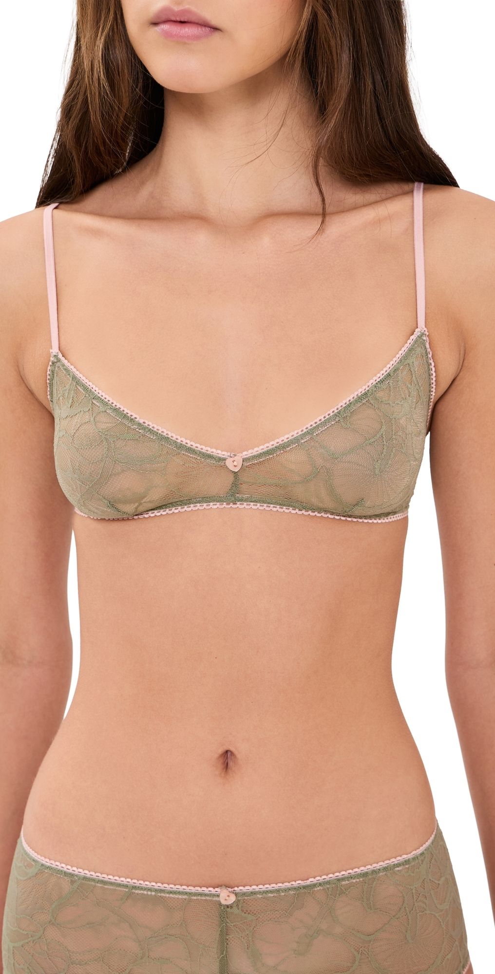 Only Hearts Lora Bralette Moss M