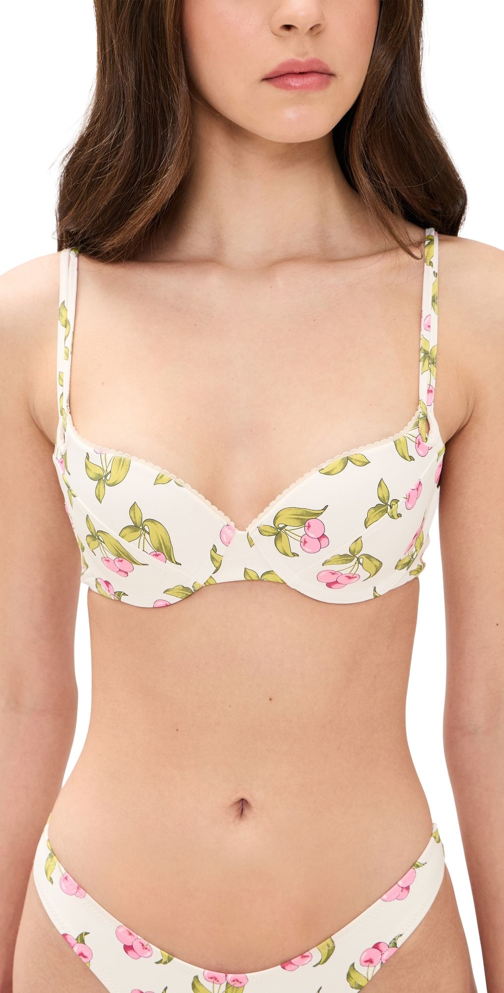 Frankies Bikinis Cherish Top Cherry Picked XL