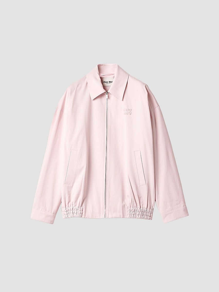 Women's Poplin Blouson Jacket - Pink - Size 0