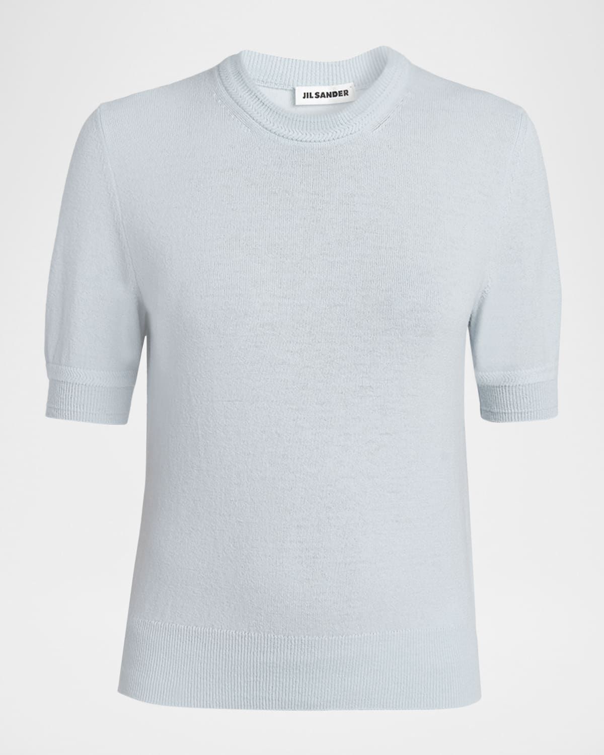 Wool Knit Short-Sleeve T-Shirt