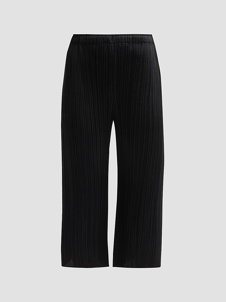 Women's July Pleated Crop Pants - Black - Size XS