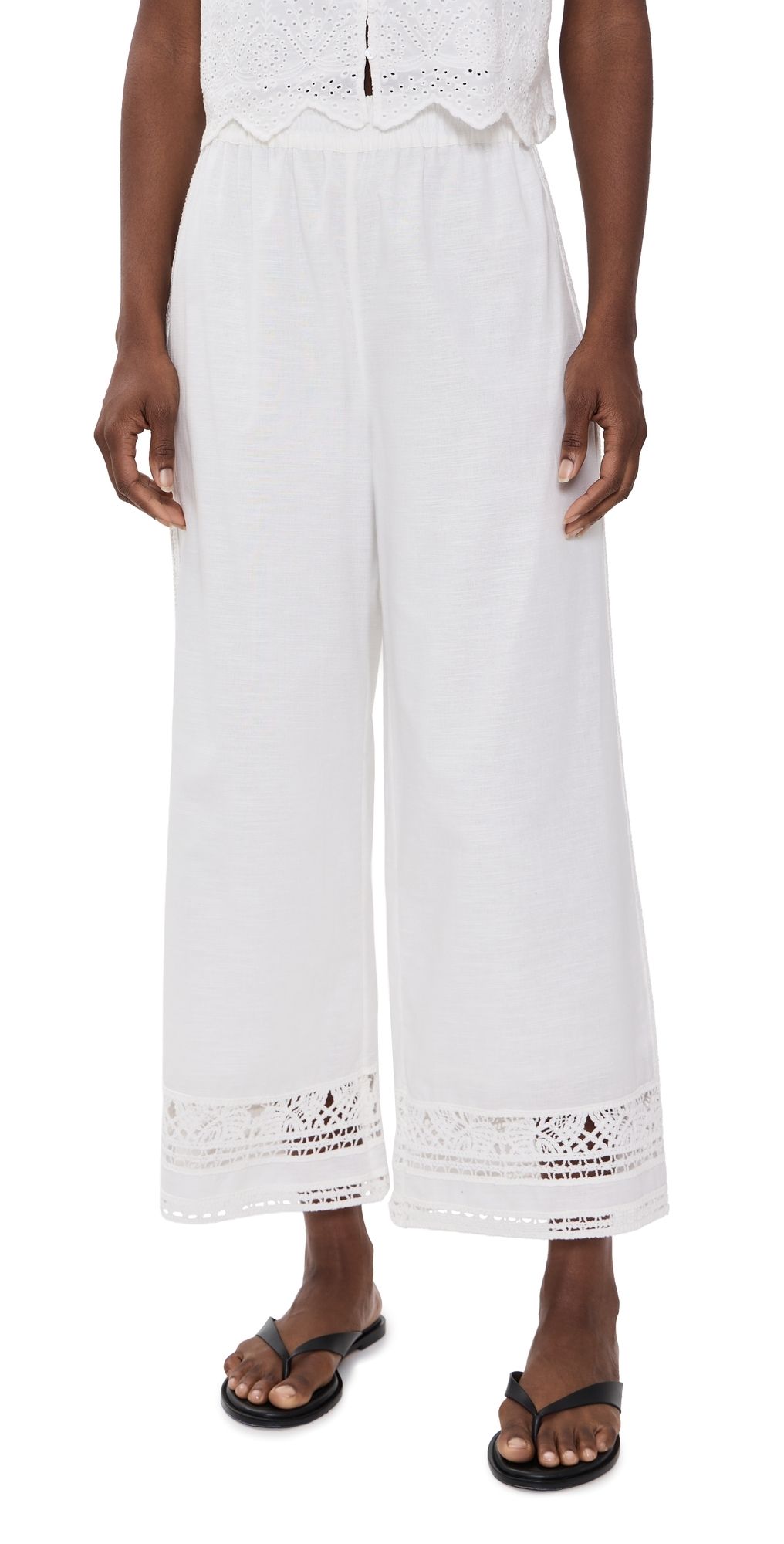 Z Supply Scout Embroidered Pants White XL