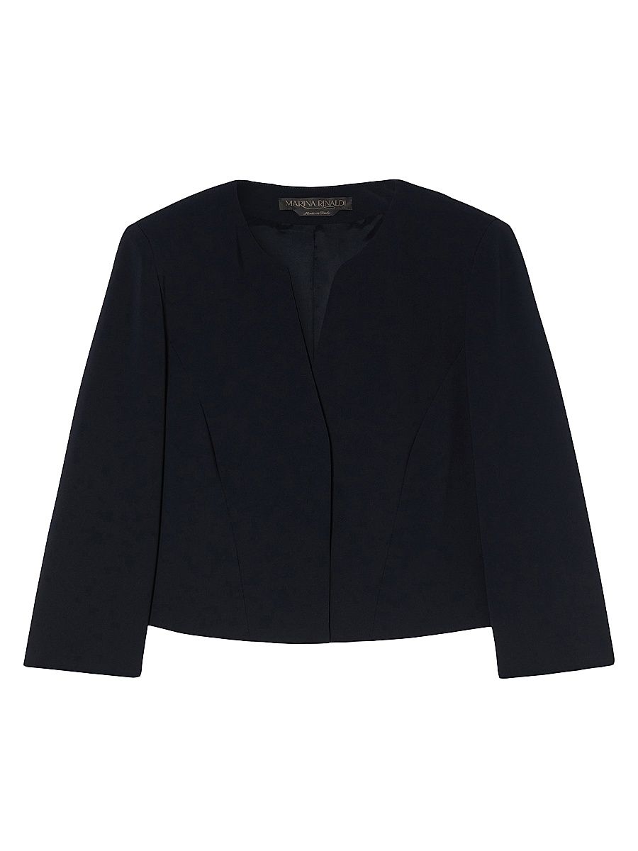 Women's Triacetate Cady Jacket - Midnight Blue - Size 16