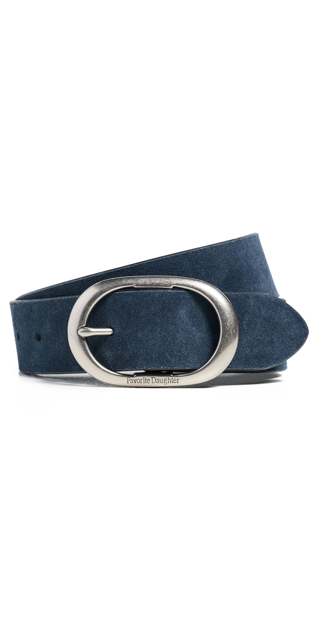 Favorite Daughter The Suede Jean Belt Navy/Tumbled Nickel L