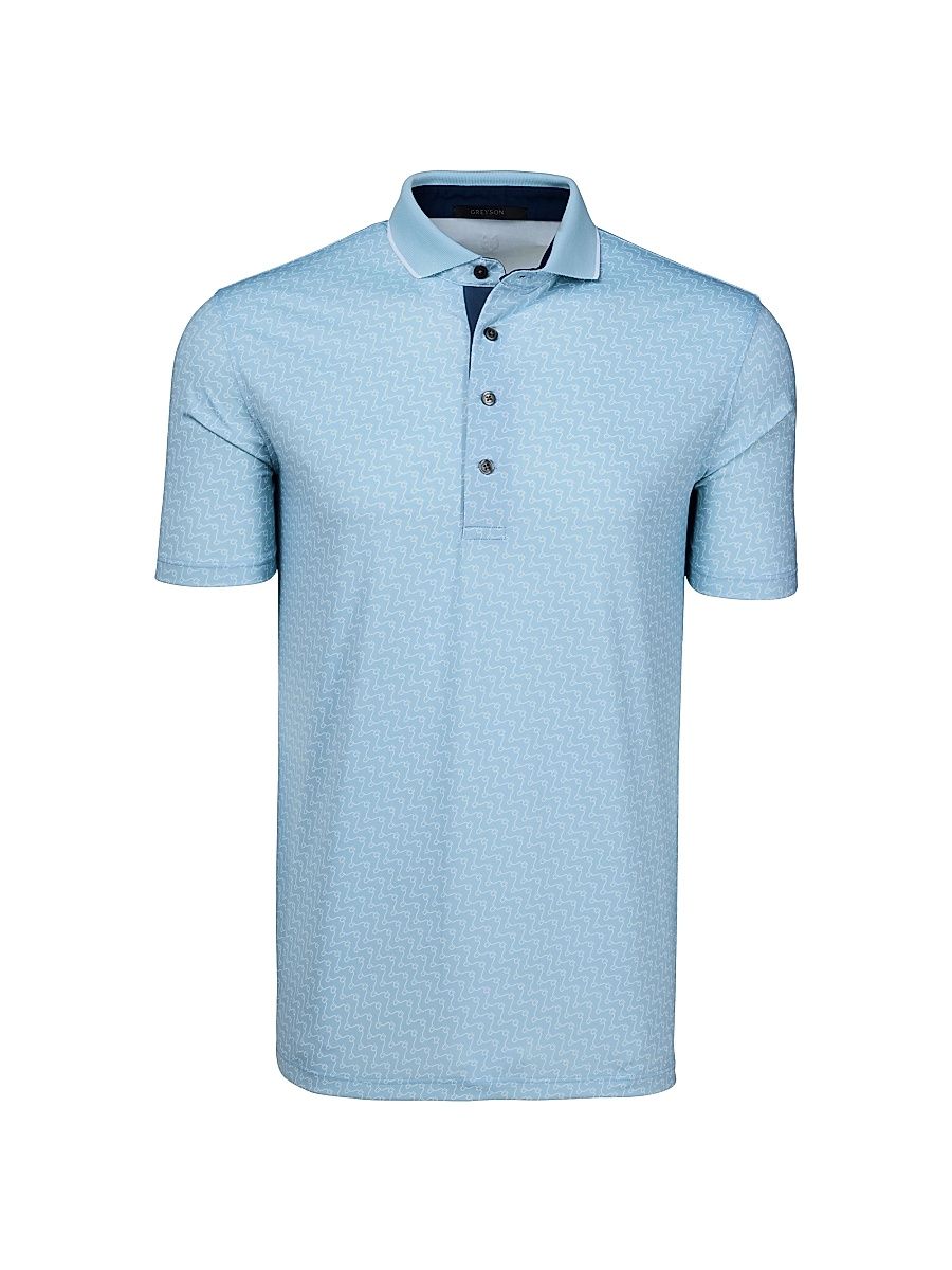 Men's Rogue River Connected G Wave Polo - Wolf Blue - Size XXL