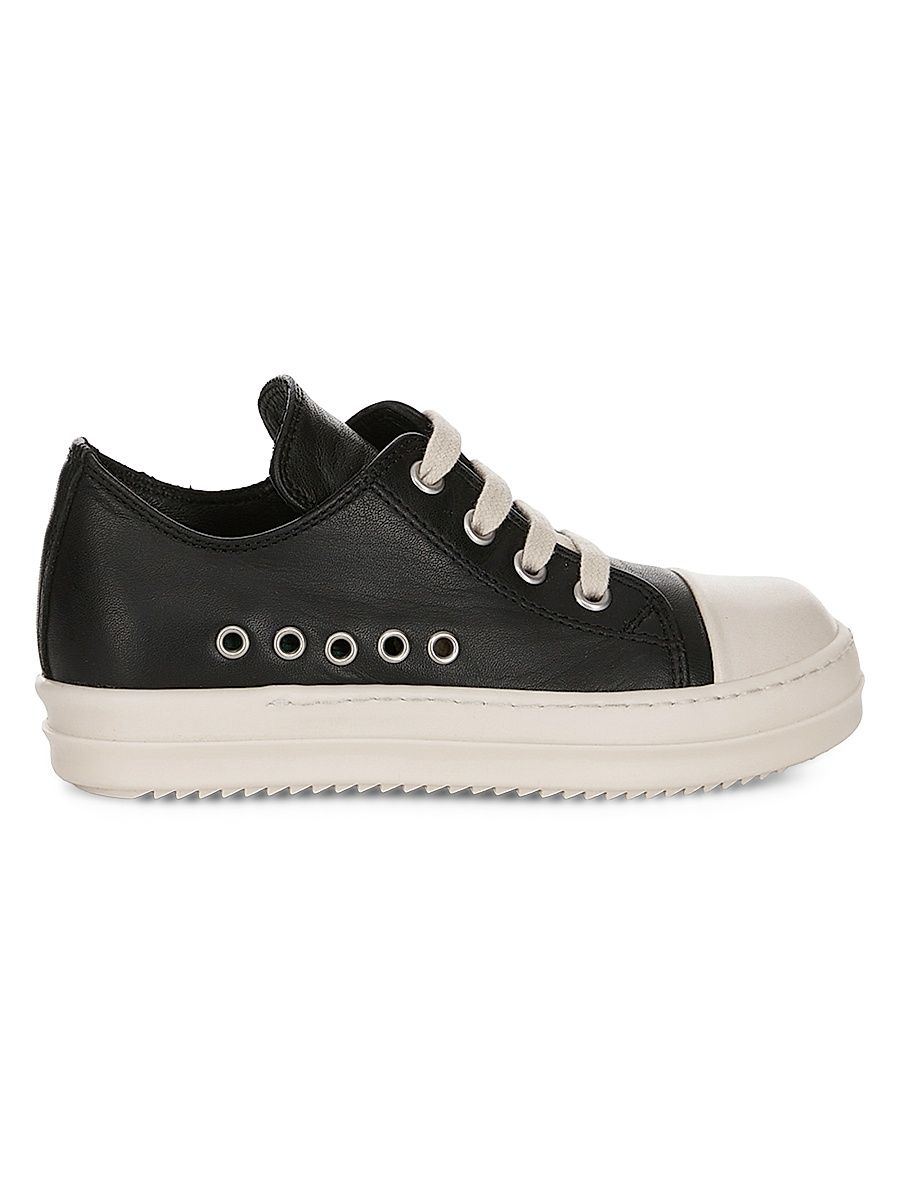 Little Kid's & Kid's Extreme Low Leather Sneakers - Black - Size 3.5 (Child)