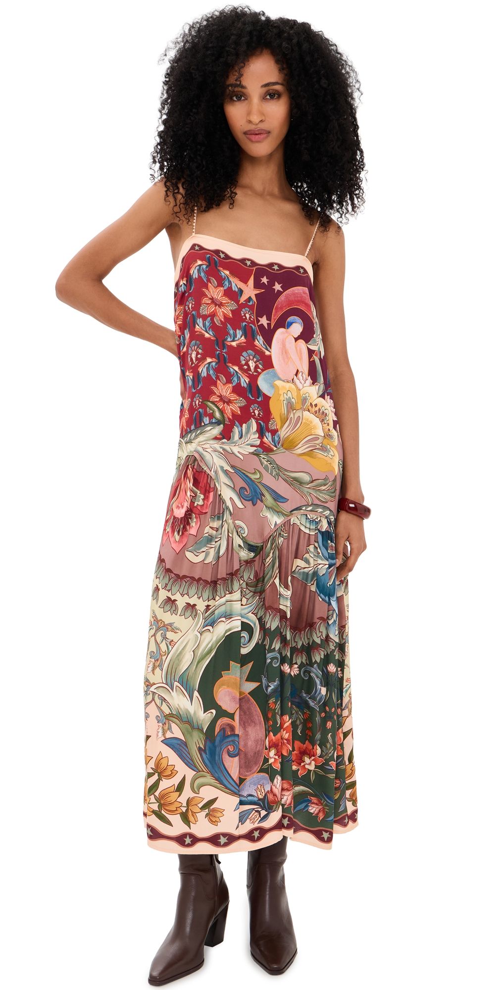 FARM Rio Lunar Boho Multicolor Sleeveless Maxi Dress Lunar Boho Multicolor M