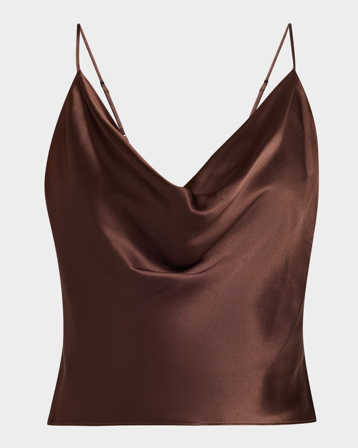 Calista Cowl-Neck Silk Camisole