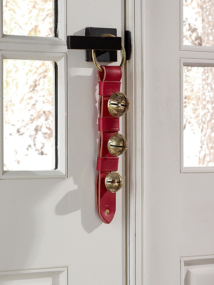 Brass & Leather Sleigh Bells