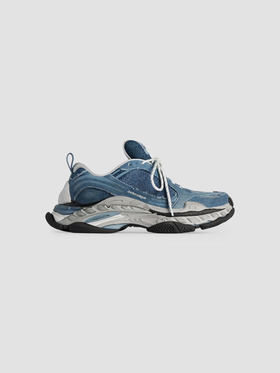 Balenciaga Women's Triple S.2 Denim Sneakers - Blue - Size 12