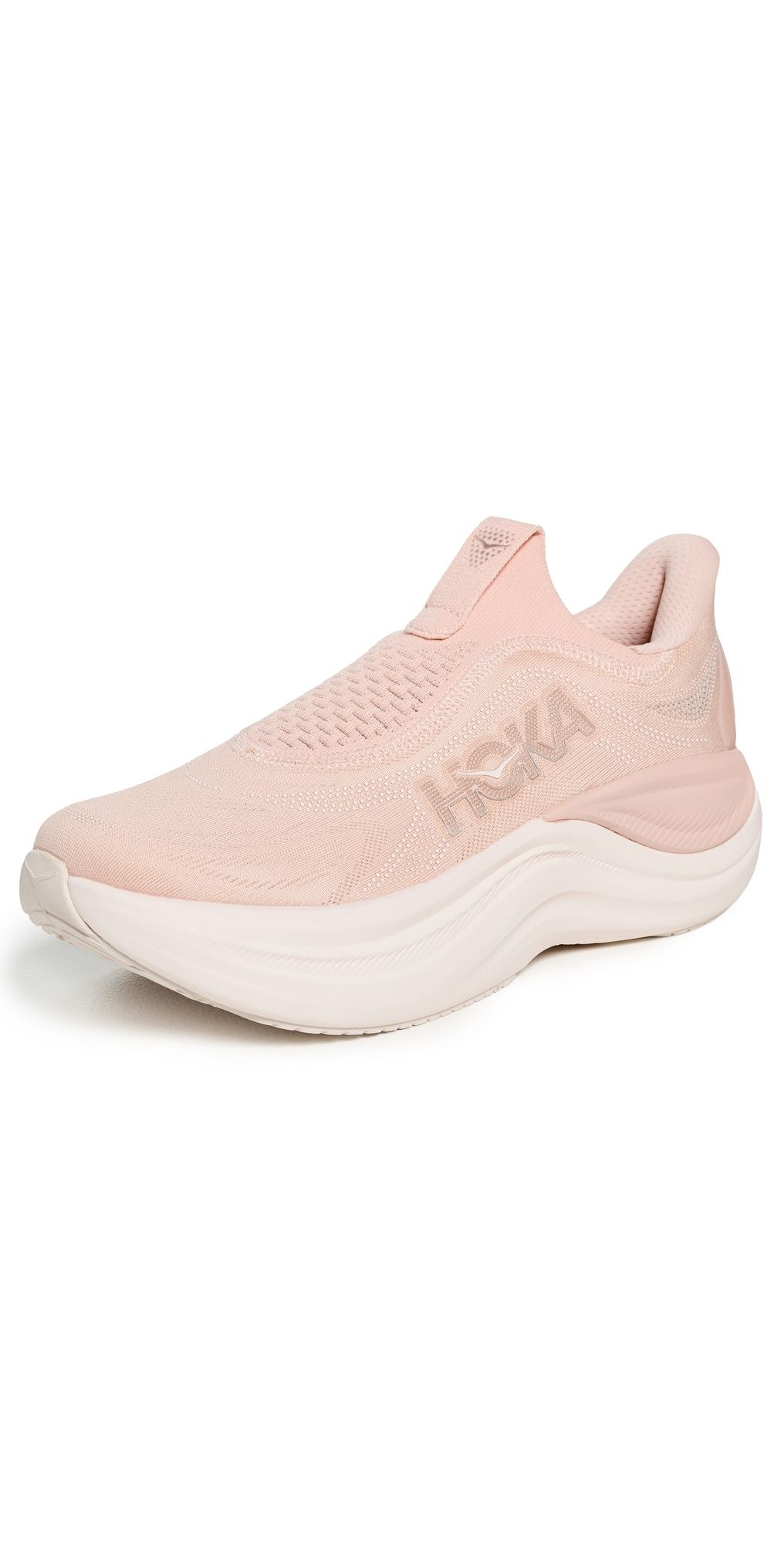 HOKA Skyward Laceless Sneakers Rose Latte/Rose Cream 10
