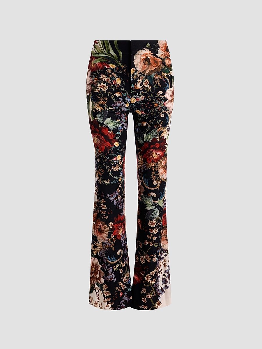 Women's Andrew Floral Bootcut Slim Pants - Floral Radiance - Size 12