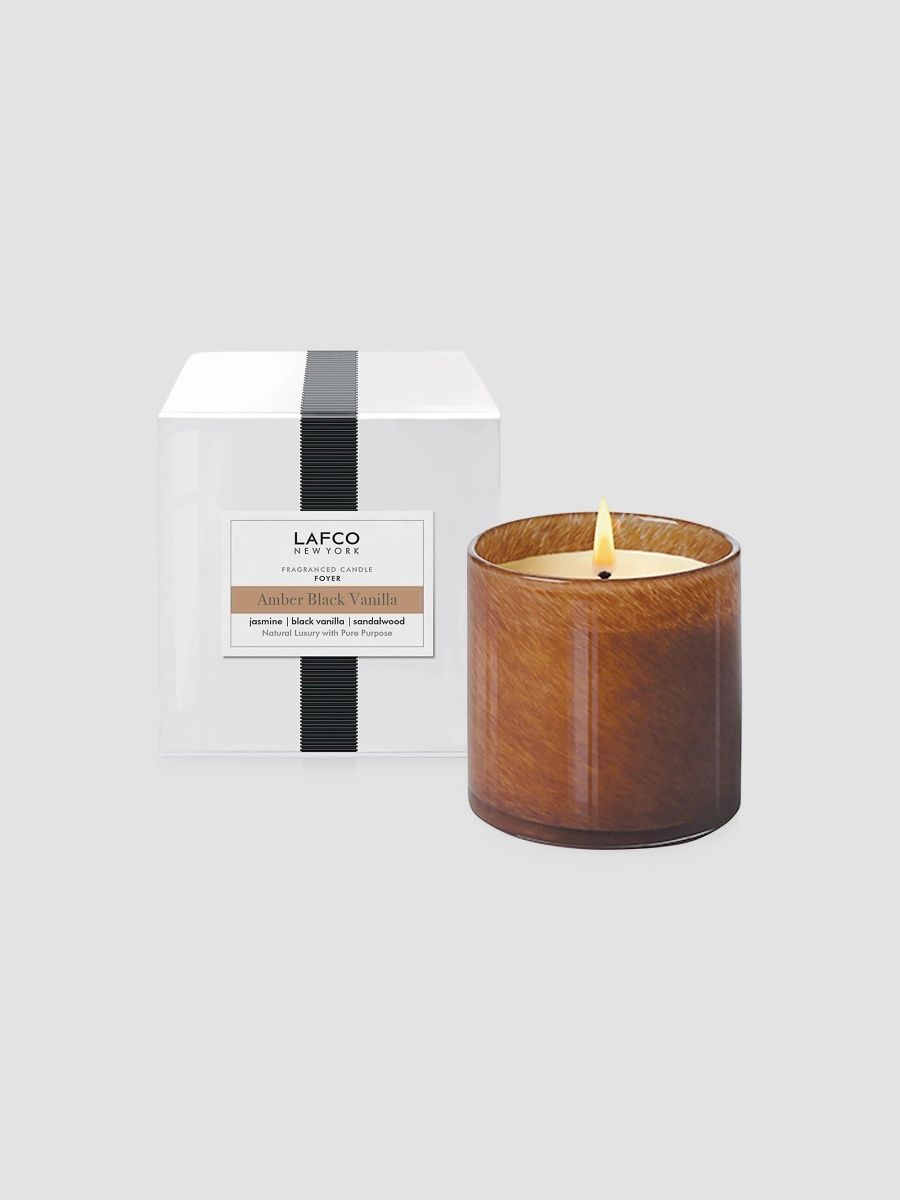 Amber Black Vanilla Foyer Candle
