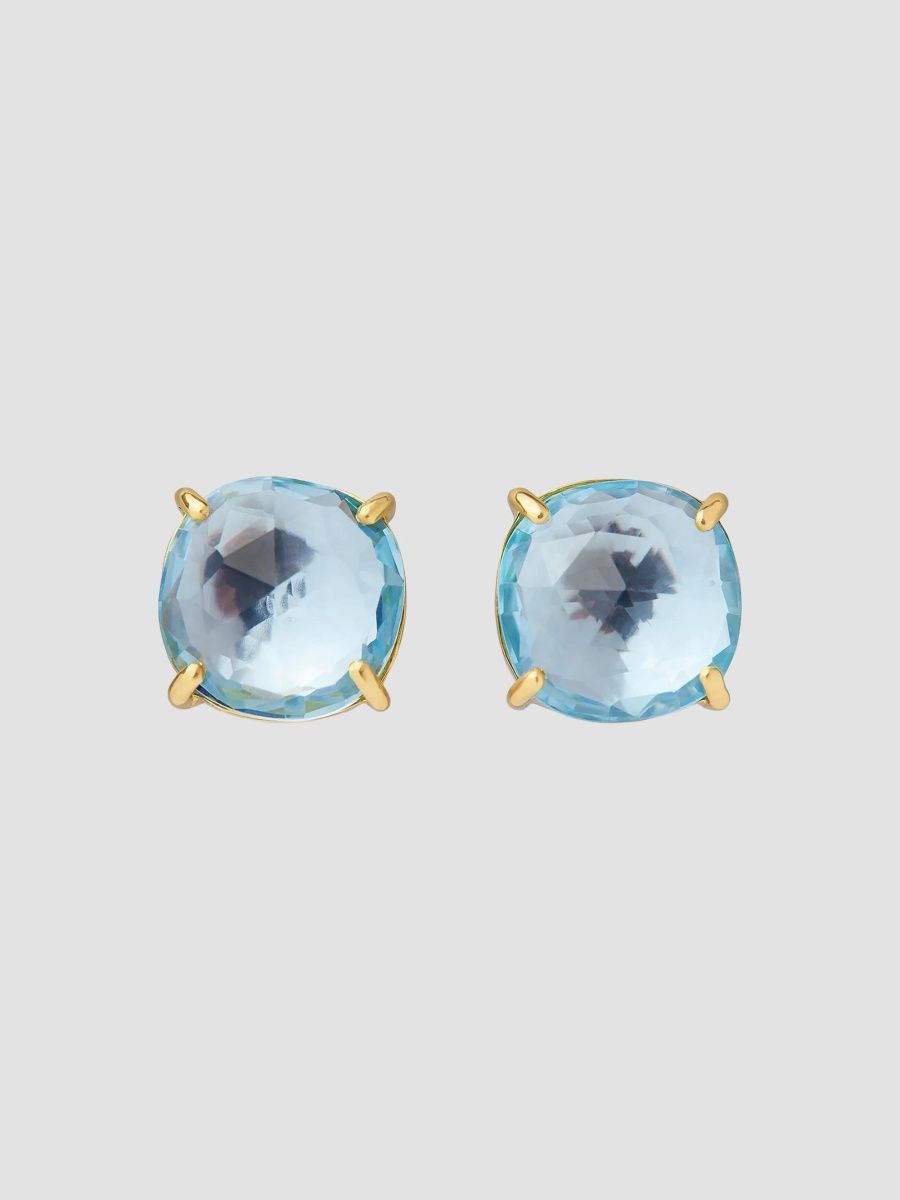 Marco Bicego Women's 18K Yellow Gold Jaipur Color Blue Topaz Stud Earrings - Yellow Gold
