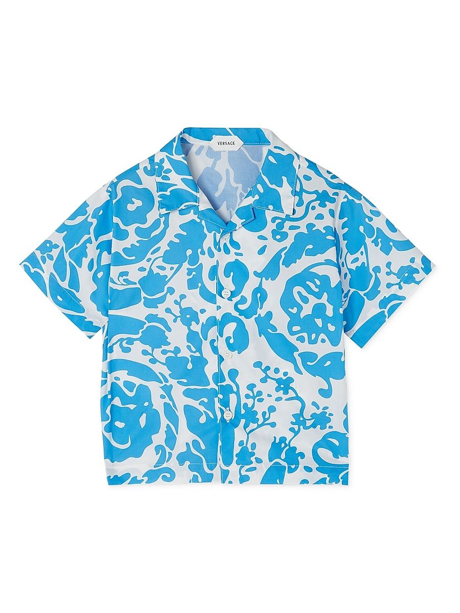 Baby Boy's & Little Boy's Barocco Poplin Short-Sleeve Shirt - White - Size 3
