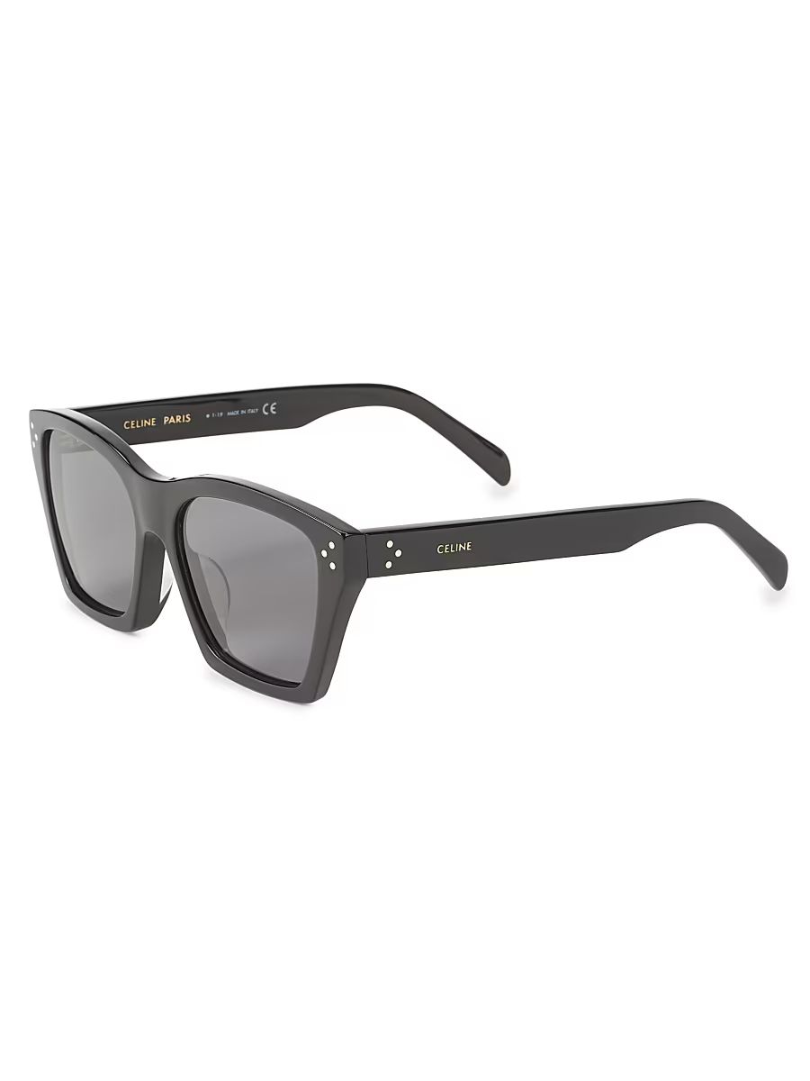 Women's 56MM Square Sunglasses - Black