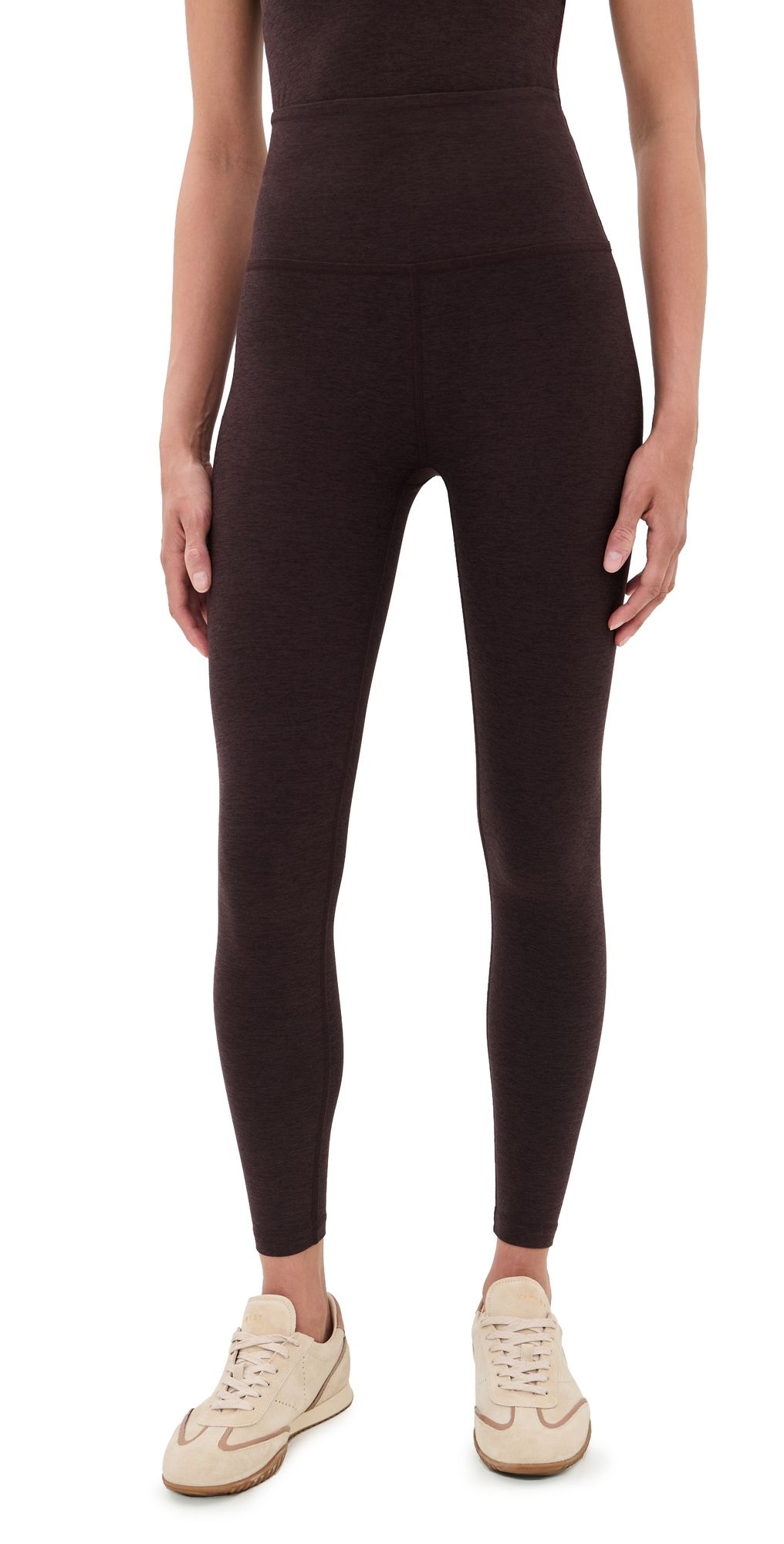 Beyond Yoga Spacedye Caught In The Midi Leggings DARK CHOCOLATE HEATHER L