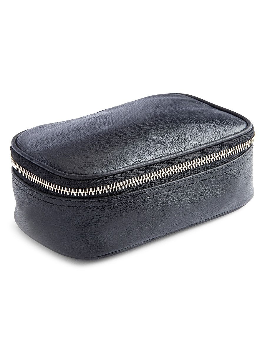 Women's Zippered Travel Tech Organizer Case - Black